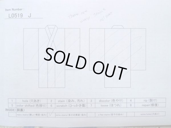 画像18: L0519J  訪問着 女性用着物 滝 シルク(正絹)   オフ ホワイト, 花 【中古】 【USED】 【リサイクル】 ★★☆☆☆ (18)