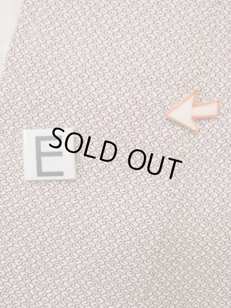 画像20: L0519P  訪問着 女性用着物  シルク(正絹)   えんじ, 菊 【中古】 【USED】 【リサイクル】 ★☆☆☆☆ (20)