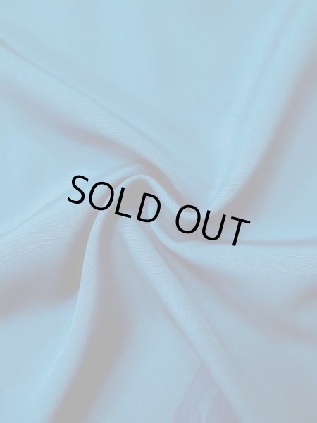 画像13: L0519R  訪問着 女性用着物  シルク（正絹） グレイッシュ 緑み 青, 葉 【中古】 【USED】 【リサイクル】 ★☆☆☆☆ (13)