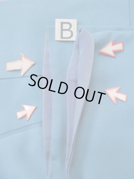 画像16: L0519R  訪問着 女性用着物  シルク（正絹） グレイッシュ 緑み 青, 葉 【中古】 【USED】 【リサイクル】 ★☆☆☆☆ (16)