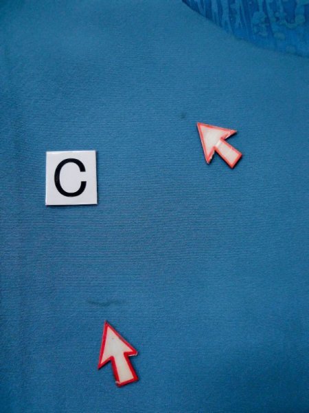 画像17: L0519R  訪問着 女性用着物  シルク(正絹) グレイッシュ 緑み 青, 葉 【中古】 【USED】 【リサイクル】 ★☆☆☆☆ (17)