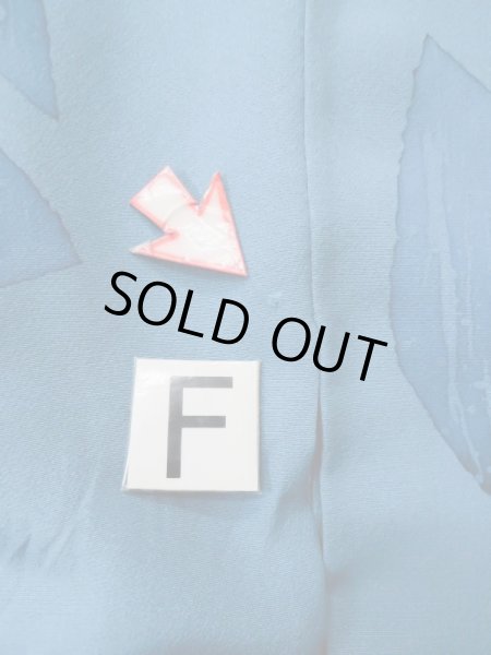 画像20: L0519R  訪問着 女性用着物  シルク（正絹） グレイッシュ 緑み 青, 葉 【中古】 【USED】 【リサイクル】 ★☆☆☆☆ (20)