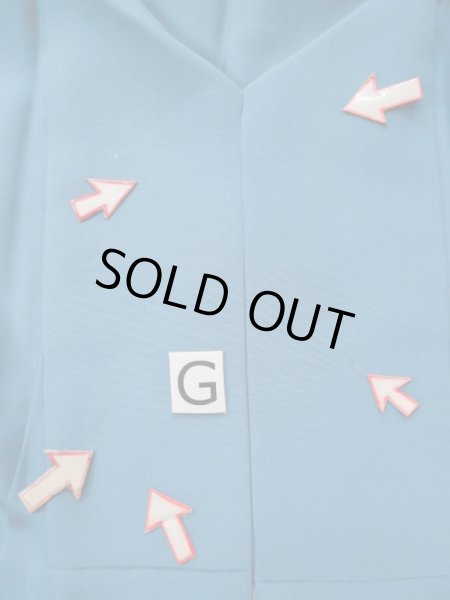 画像21: L0519R  訪問着 女性用着物  シルク（正絹） グレイッシュ 緑み 青, 葉 【中古】 【USED】 【リサイクル】 ★☆☆☆☆ (21)