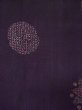 画像8: L0525T  羽織 女性用着物  シルク（正絹） ダーク  紫, 小さな点々 【中古】 【USED】 【リサイクル】 ★☆☆☆☆ (8)