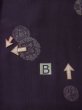 画像14: L0525T  羽織 女性用着物  シルク（正絹） ダーク  紫, 小さな点々 【中古】 【USED】 【リサイクル】 ★☆☆☆☆ (14)