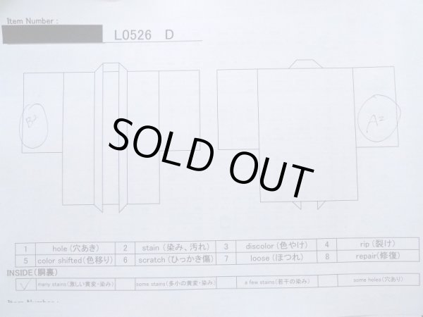 画像12: L0526D  羽織 女性用着物  シルク(正絹) 赤み  グレー(灰色), 木 【中古】 【USED】 【リサイクル】 ★★★☆☆ (12)