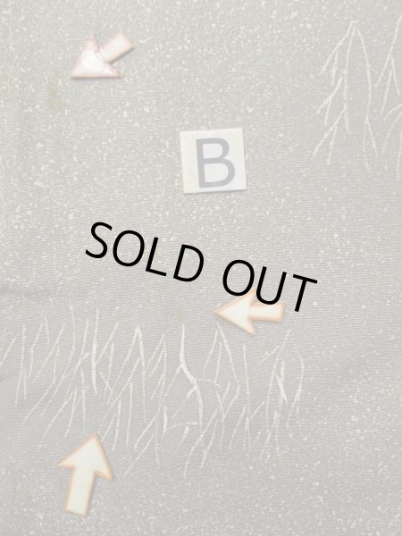 画像14: L0526D  羽織 女性用着物  シルク(正絹) 赤み  グレー(灰色), 木 【中古】 【USED】 【リサイクル】 ★★★☆☆ (14)