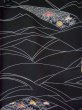 画像3: L0526K  羽織 女性用着物  シルク（正絹）   黒, 梅 【中古】 【USED】 【リサイクル】 ★★★☆☆ (3)