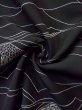 画像11: L0526K  羽織 女性用着物  シルク（正絹）   黒, 梅 【中古】 【USED】 【リサイクル】 ★★★☆☆ (11)