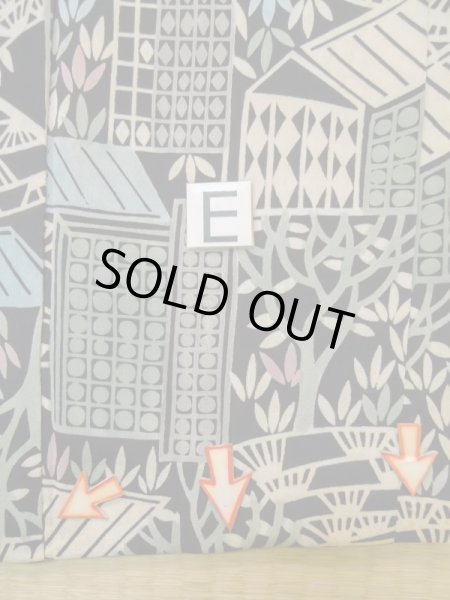 画像18: L0616A  羽織 女性用着物  シルク(正絹)   黒, 草 【中古】 【USED】 【リサイクル】 ★★☆☆☆ (18)