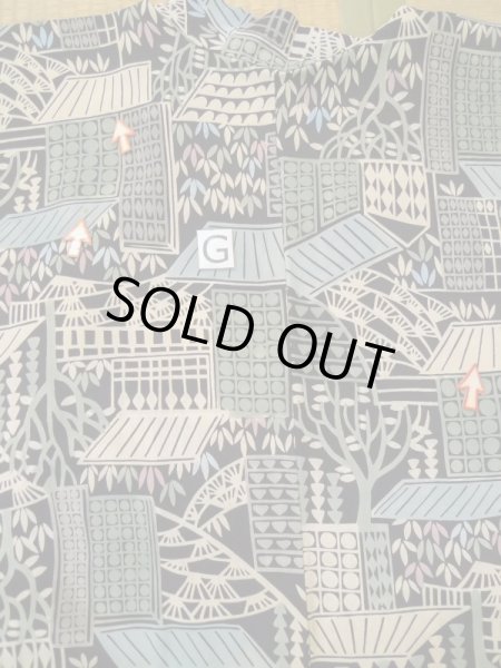 画像20: L0616A  羽織 女性用着物  シルク(正絹)   黒, 草 【中古】 【USED】 【リサイクル】 ★★☆☆☆ (20)