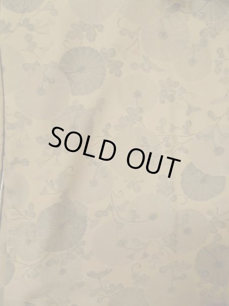 画像3: L0616H  道中着 女性用着物  シルク(正絹) 淡い 赤み 茶色, 花 【中古】 【USED】 【リサイクル】 ★★☆☆☆ (3)