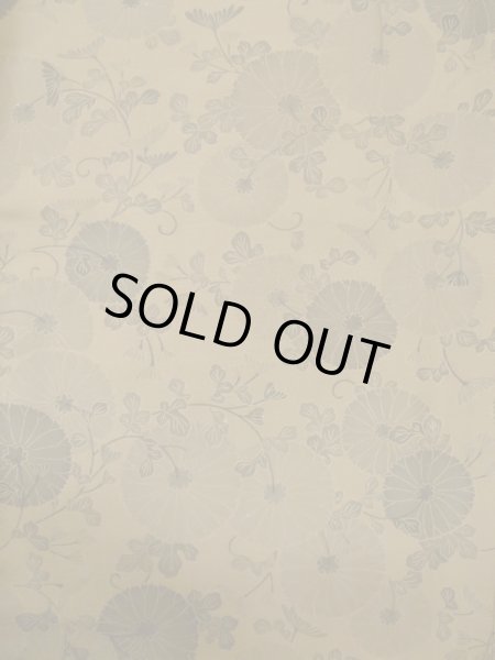 画像4: L0616H  道中着 女性用着物  シルク(正絹) 淡い 赤み 茶色, 花 【中古】 【USED】 【リサイクル】 ★★☆☆☆ (4)