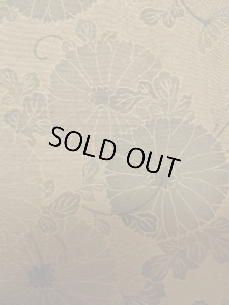 画像5: L0616H  道中着 女性用着物  シルク(正絹) 淡い 赤み 茶色, 花 【中古】 【USED】 【リサイクル】 ★★☆☆☆ (5)