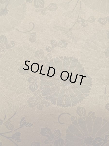 画像7: L0616H  道中着 女性用着物  シルク(正絹) 淡い 赤み 茶色, 花 【中古】 【USED】 【リサイクル】 ★★☆☆☆ (7)