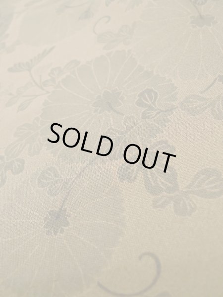 画像8: L0616H  道中着 女性用着物  シルク(正絹) 淡い 赤み 茶色, 花 【中古】 【USED】 【リサイクル】 ★★☆☆☆ (8)