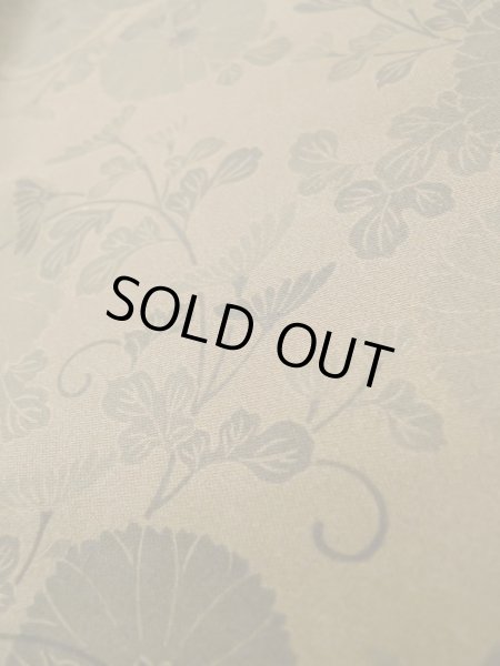 画像9: L0616H  道中着 女性用着物  シルク(正絹) 淡い 赤み 茶色, 花 【中古】 【USED】 【リサイクル】 ★★☆☆☆ (9)