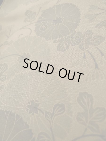 画像10: L0616H  道中着 女性用着物  シルク(正絹) 淡い 赤み 茶色, 花 【中古】 【USED】 【リサイクル】 ★★☆☆☆ (10)