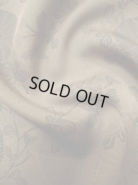 画像11: L0616H  道中着 女性用着物  シルク(正絹) 淡い 赤み 茶色, 花 【中古】 【USED】 【リサイクル】 ★★☆☆☆ (11)