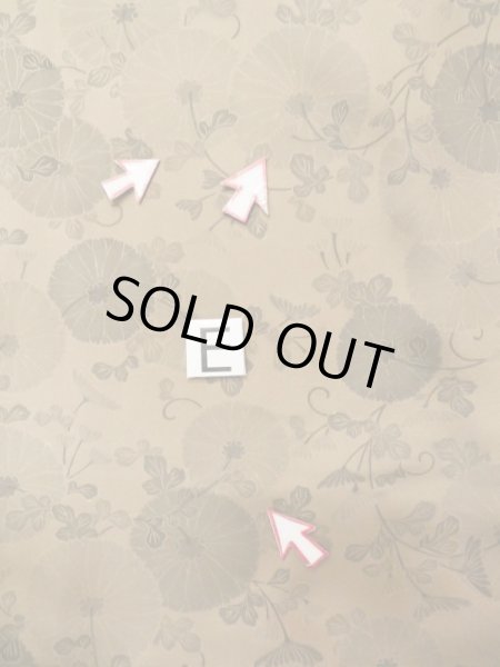 画像18: L0616H  道中着 女性用着物  シルク(正絹) 淡い 赤み 茶色, 花 【中古】 【USED】 【リサイクル】 ★★☆☆☆ (18)