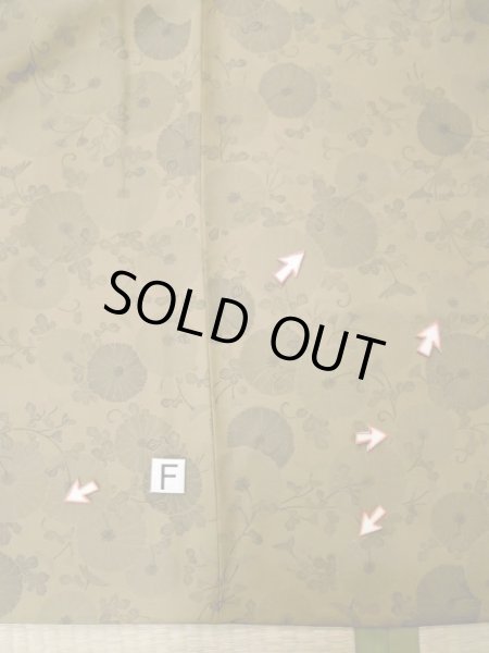 画像19: L0616H  道中着 女性用着物  シルク(正絹) 淡い 赤み 茶色, 花 【中古】 【USED】 【リサイクル】 ★★☆☆☆ (19)