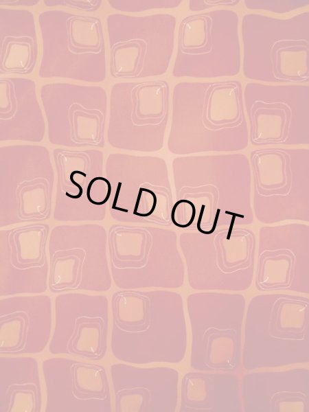 画像3: L0616I  道中着 女性用着物  化繊  薄い えんじ, 四角 【中古】 【USED】 【リサイクル】 ★★★☆☆ (3)