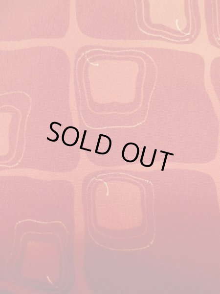 画像6: L0616I  道中着 女性用着物  化繊  薄い えんじ, 四角 【中古】 【USED】 【リサイクル】 ★★★☆☆ (6)