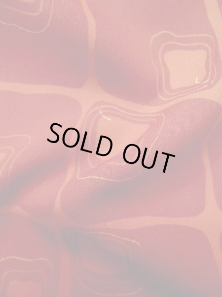 画像12: L0616I  道中着 女性用着物  化繊  薄い えんじ, 四角 【中古】 【USED】 【リサイクル】 ★★★☆☆ (12)