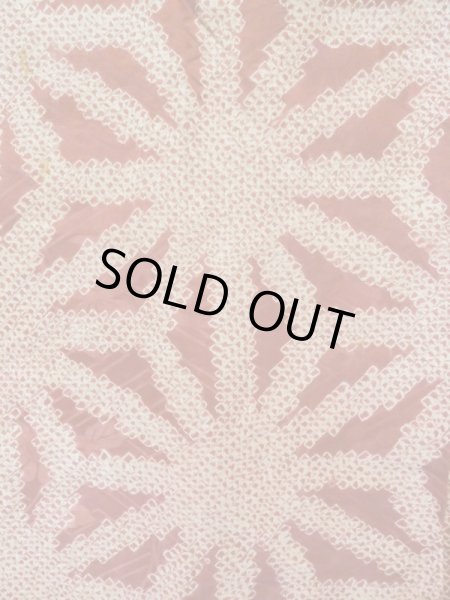 画像7: L0616N  襦袢 女性用着物 半襦袢、半襟つき（撫子） シルク（正絹）   茶色, ぼたん 【中古】 【USED】 【リサイクル】 ★☆☆☆☆ (7)