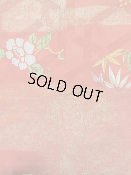 画像9: L0616N  襦袢 女性用着物 半襦袢、半襟つき（撫子） シルク（正絹）   茶色, ぼたん 【中古】 【USED】 【リサイクル】 ★☆☆☆☆ (9)