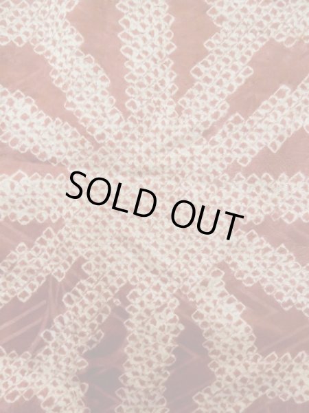 画像11: L0616N  襦袢 女性用着物 半襦袢、半襟つき（撫子） シルク（正絹）   茶色, ぼたん 【中古】 【USED】 【リサイクル】 ★☆☆☆☆ (11)