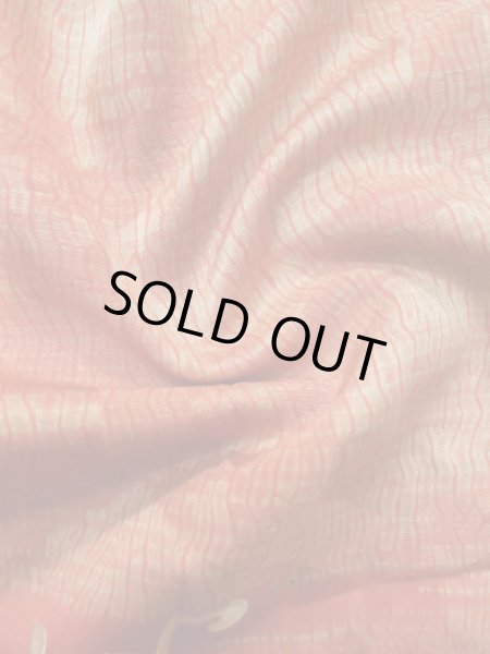 画像17: L0616N  襦袢 女性用着物 半襦袢、半襟つき（撫子） シルク（正絹）   茶色, ぼたん 【中古】 【USED】 【リサイクル】 ★☆☆☆☆ (17)