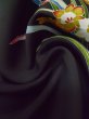 画像11: L0616P  羽織 女性用着物  シルク（正絹）   黒, ききょう 【中古】 【USED】 【リサイクル】 ★★★☆☆ (11)