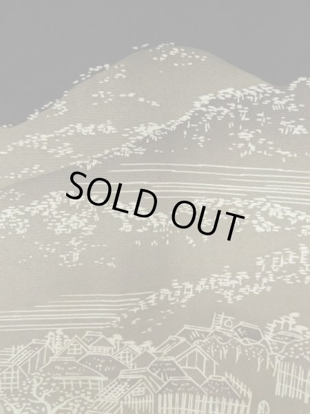 画像5: L0616U  羽織 男性用着物  シルク（正絹）   黒,  【中古】 【USED】 【リサイクル】 ★★★☆☆ (5)