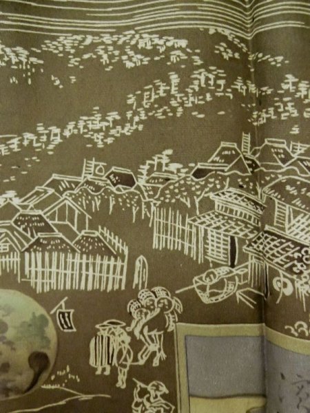 画像8: L0616U  羽織 男性用着物  シルク(正絹)   黒,  【中古】 【USED】 【リサイクル】 ★★★☆☆ (8)