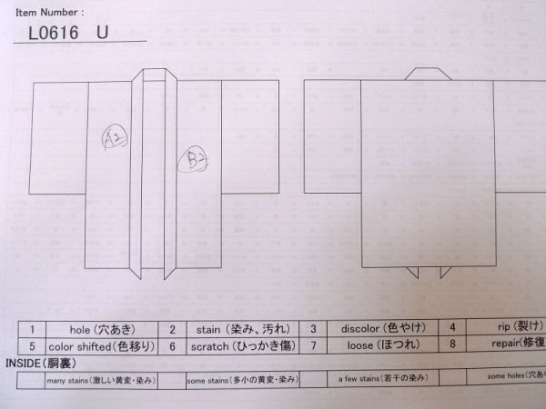 画像24: L0616U  羽織 男性用着物  シルク(正絹)   黒,  【中古】 【USED】 【リサイクル】 ★★★☆☆ (24)