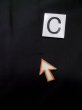画像12: L0616V  羽織 男性用着物  シルク（正絹）   黒,  【中古】 【USED】 【リサイクル】 ★☆☆☆☆ (12)