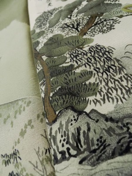 画像8: L0616W  羽織 男性用着物  ウール  茶色み 黒,  【中古】 【USED】 【リサイクル】 ★★☆☆☆ (8)