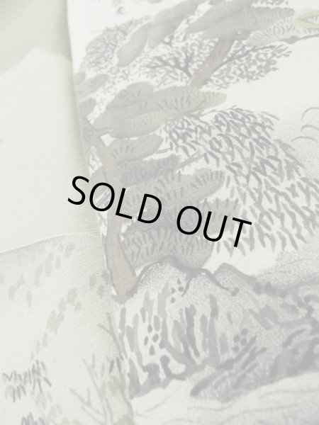 画像8: L0616W  羽織 男性用着物  ウール  茶色み 黒,  【中古】 【USED】 【リサイクル】 ★★☆☆☆ (8)