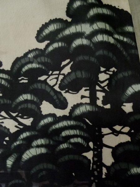 画像5: L0616X  羽織 男性用着物  シルク(正絹)   黒,  【中古】 【USED】 【リサイクル】 ★☆☆☆☆ (5)