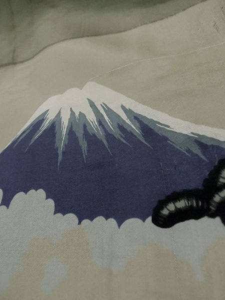 画像8: L0616X  羽織 男性用着物  シルク(正絹)   黒,  【中古】 【USED】 【リサイクル】 ★☆☆☆☆ (8)