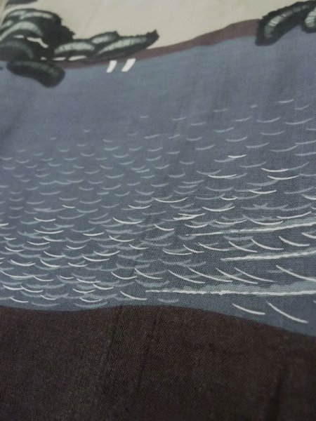 画像10: L0616X  羽織 男性用着物  シルク(正絹)   黒,  【中古】 【USED】 【リサイクル】 ★☆☆☆☆ (10)