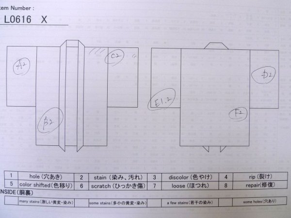 画像19: L0616X  羽織 男性用着物  シルク(正絹)   黒,  【中古】 【USED】 【リサイクル】 ★☆☆☆☆ (19)