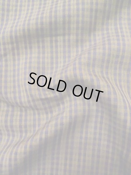 画像7: L0630C  男性用着物 男性用着物  シルク(正絹)  淡い ベージュ, チェック柄 深い【中古】 【USED】 【リサイクル】 ★☆☆☆☆ (7)