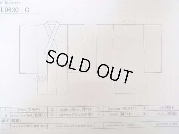 画像11: L0630G  男性用着物 男性用着物  ウール  深い 紺,  【中古】 【USED】 【リサイクル】 ★★☆☆☆ (11)