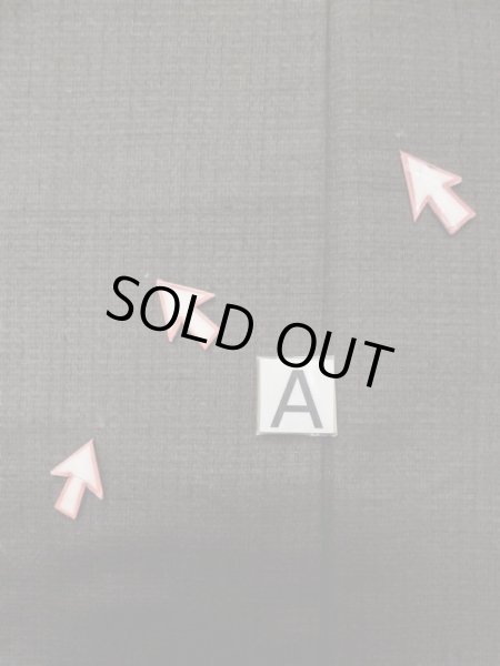 画像12: L0630I  男性用着物 男性用着物  シルク(正絹)  深い 茶色, 幾何学模様 【中古】 【USED】 【リサイクル】 ★☆☆☆☆ (12)