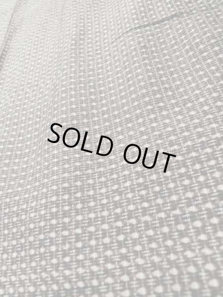 画像7: L0630J  男性用着物 男性用着物  シルク(正絹)   茶色, 小さな点々 【中古】 【USED】 【リサイクル】 ★☆☆☆☆ (7)