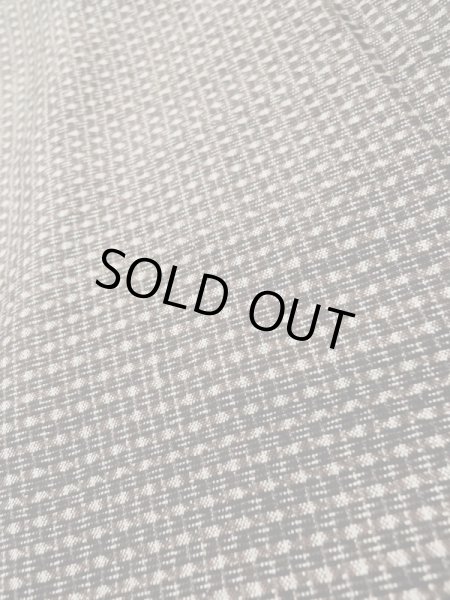 画像8: L0630J  男性用着物 男性用着物  シルク(正絹)   茶色, 小さな点々 【中古】 【USED】 【リサイクル】 ★☆☆☆☆ (8)