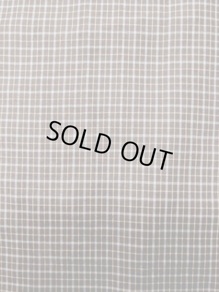 画像4: L0630K  男性用着物 男性用着物  シルク(正絹)   茶色, チェック柄 【中古】 【USED】 【リサイクル】 ★★★☆☆ (4)