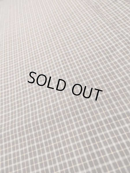 画像7: L0630K  男性用着物 男性用着物  シルク(正絹)   茶色, チェック柄 【中古】 【USED】 【リサイクル】 ★★★☆☆ (7)